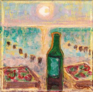 Rotwein, Pizza, Sonnenuntergang 2025